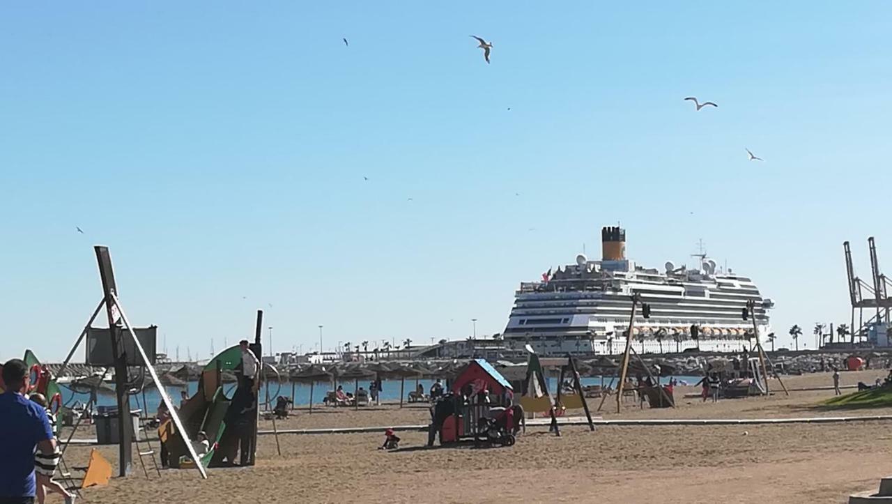 Costa Del Sol Primera Linea De Playa Malagueta Málaga Eksteriør bilde